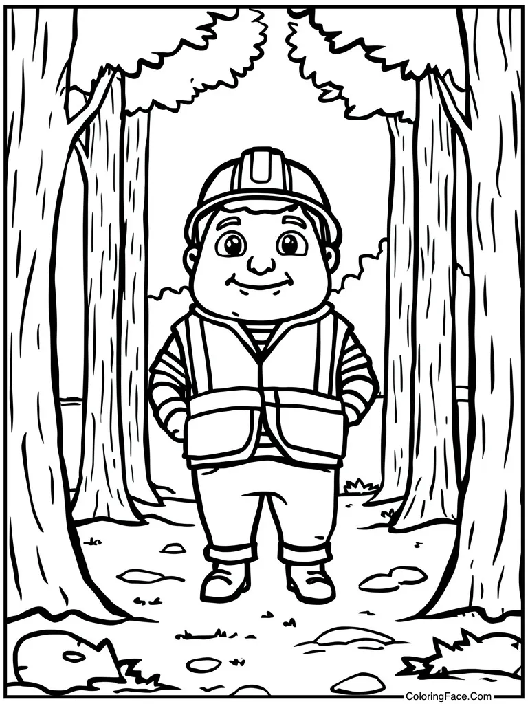 Wearing a construction vest