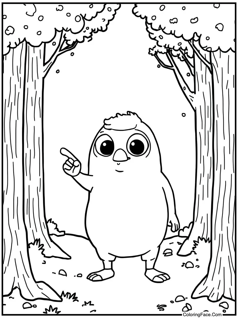 Pointing at something cool