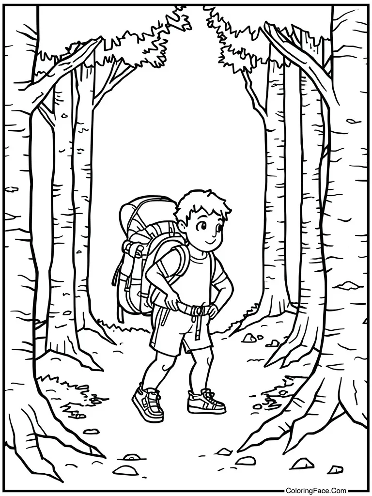 Carrying a heavy backpack