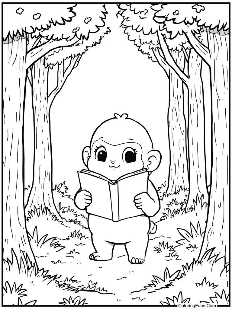 Reading a comic book