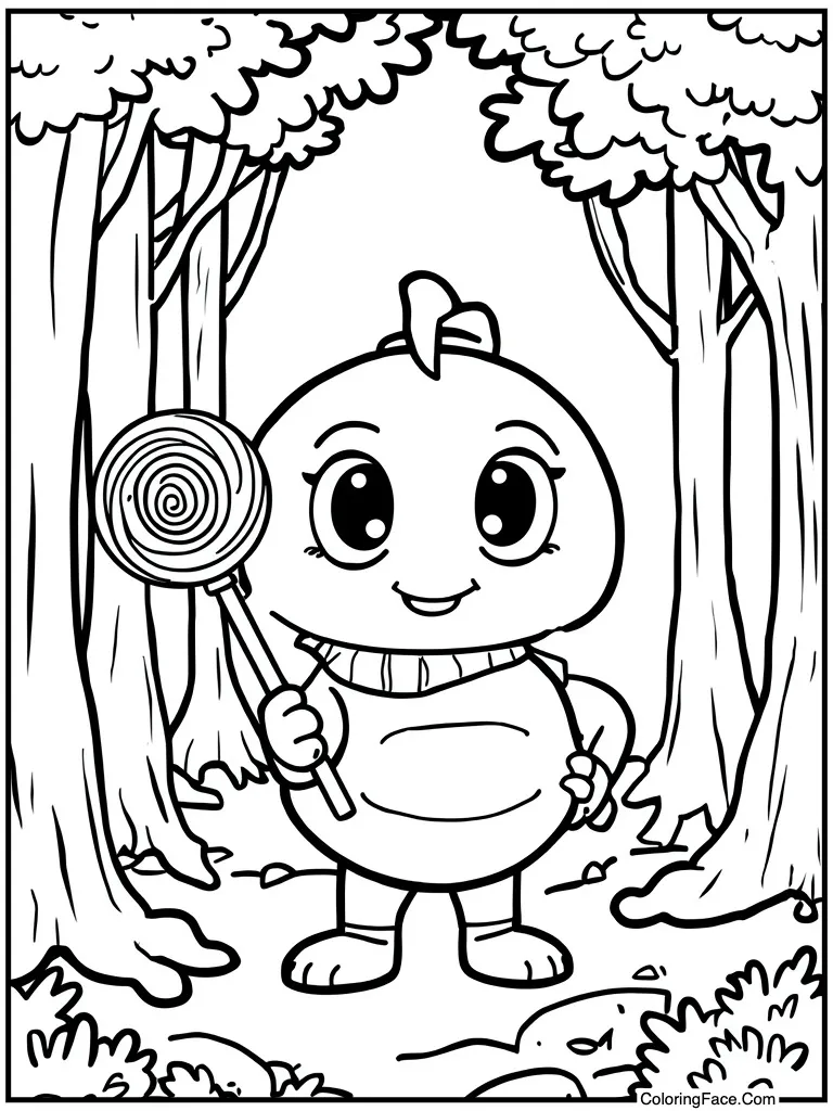 Holding a sweet lollipop