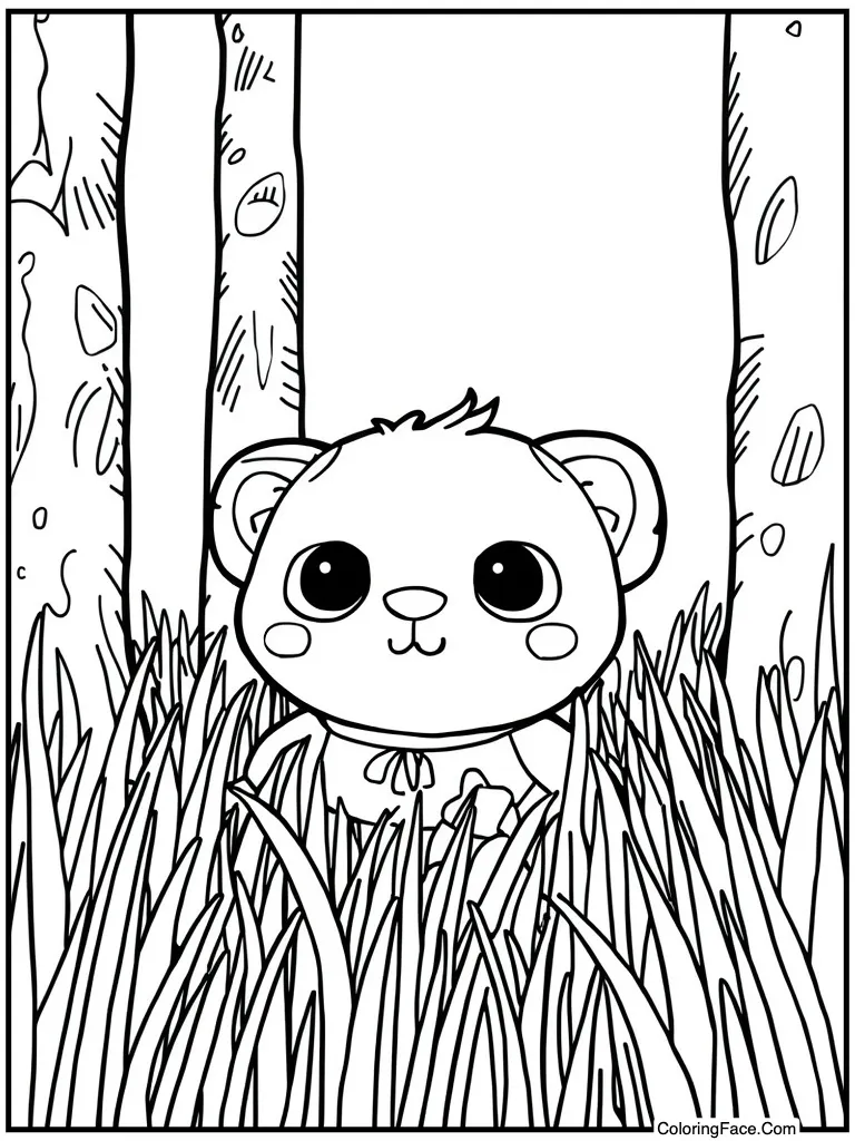 Hiding in tall grass