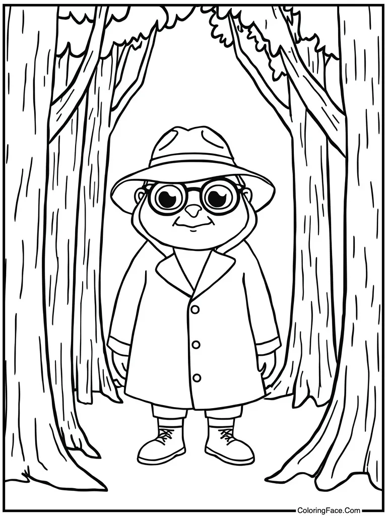 Dressed as a detective