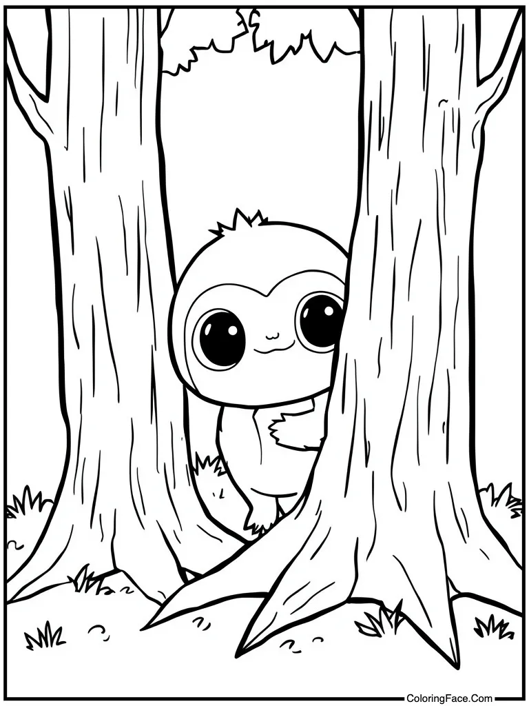 Feeling shy and hiding