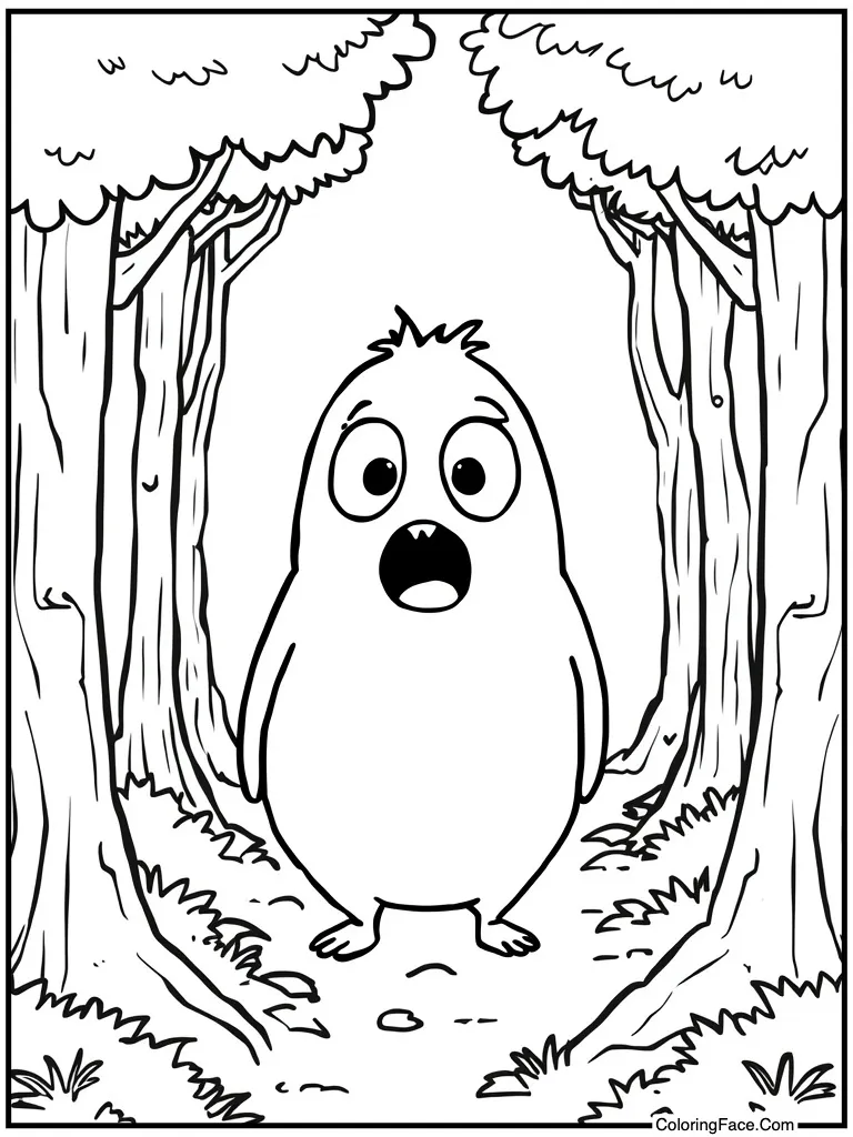 Surprised with mouth open