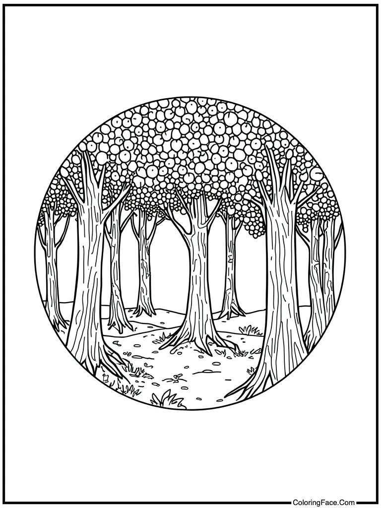 Mandala circle design filler