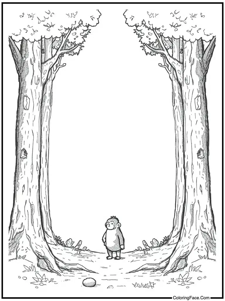 Sketchy pencil line art