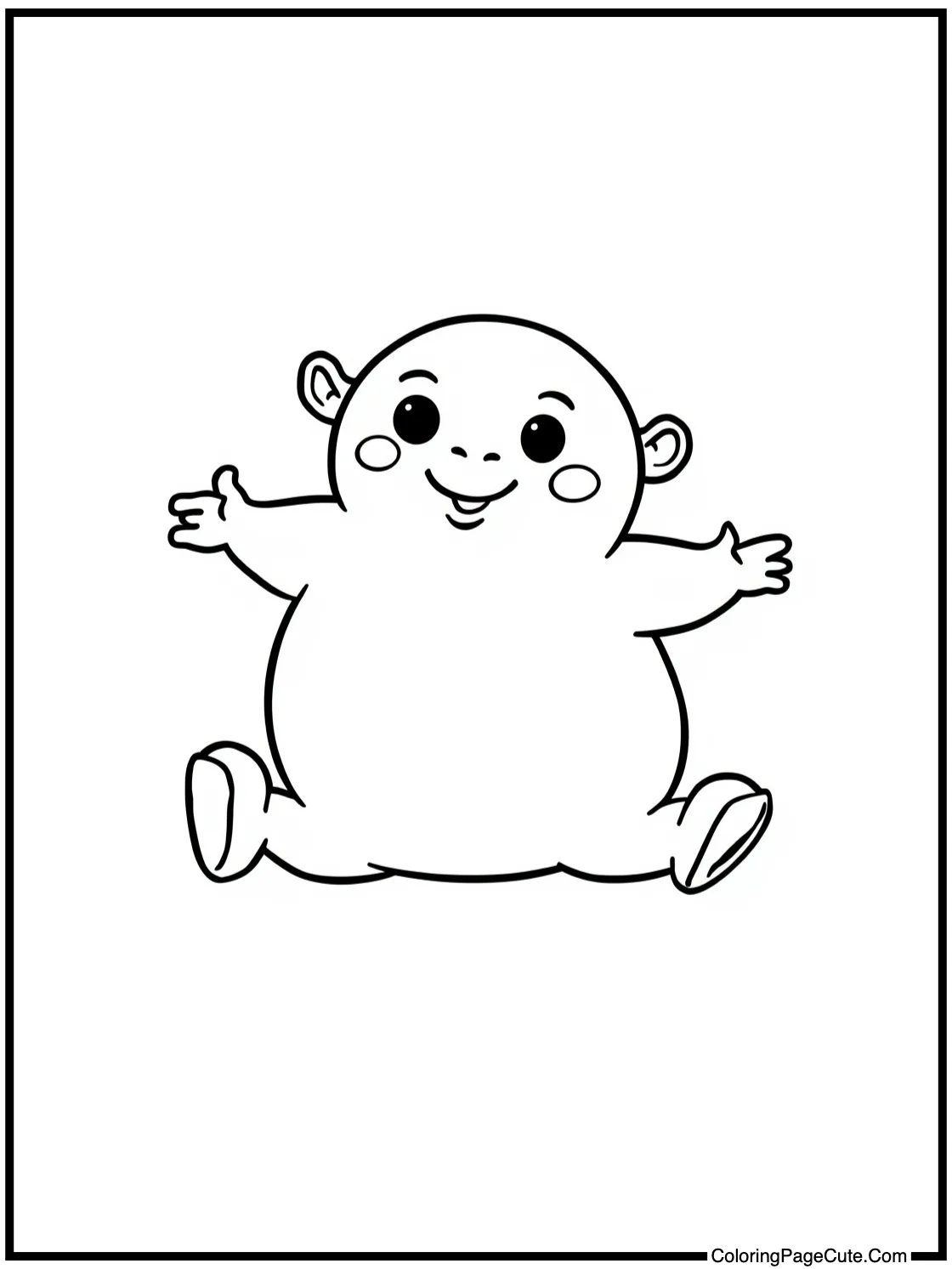 Mischievous friend jumping high