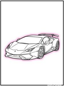 Lamborghini coloring pages
