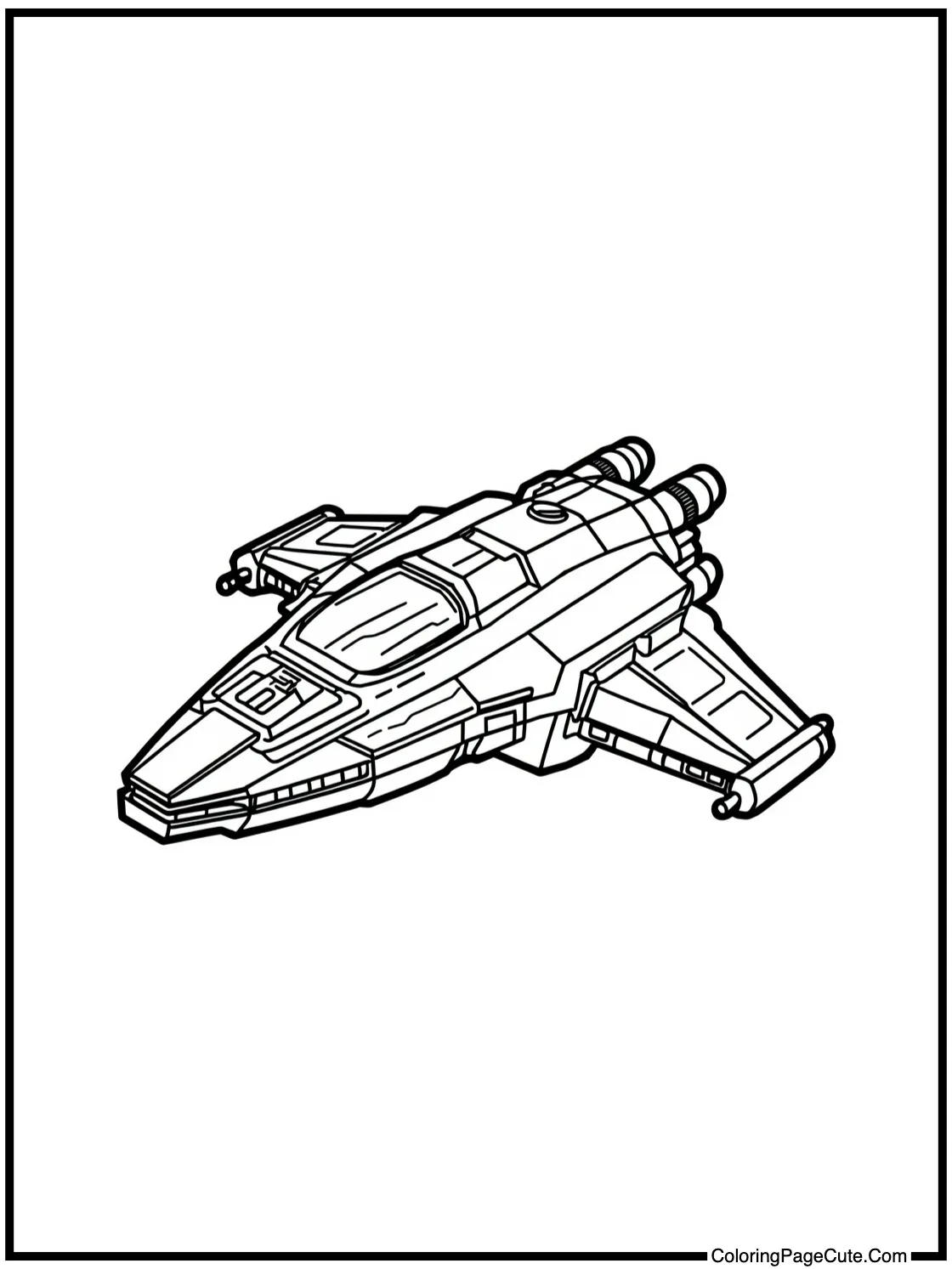 a futuristic spaceship