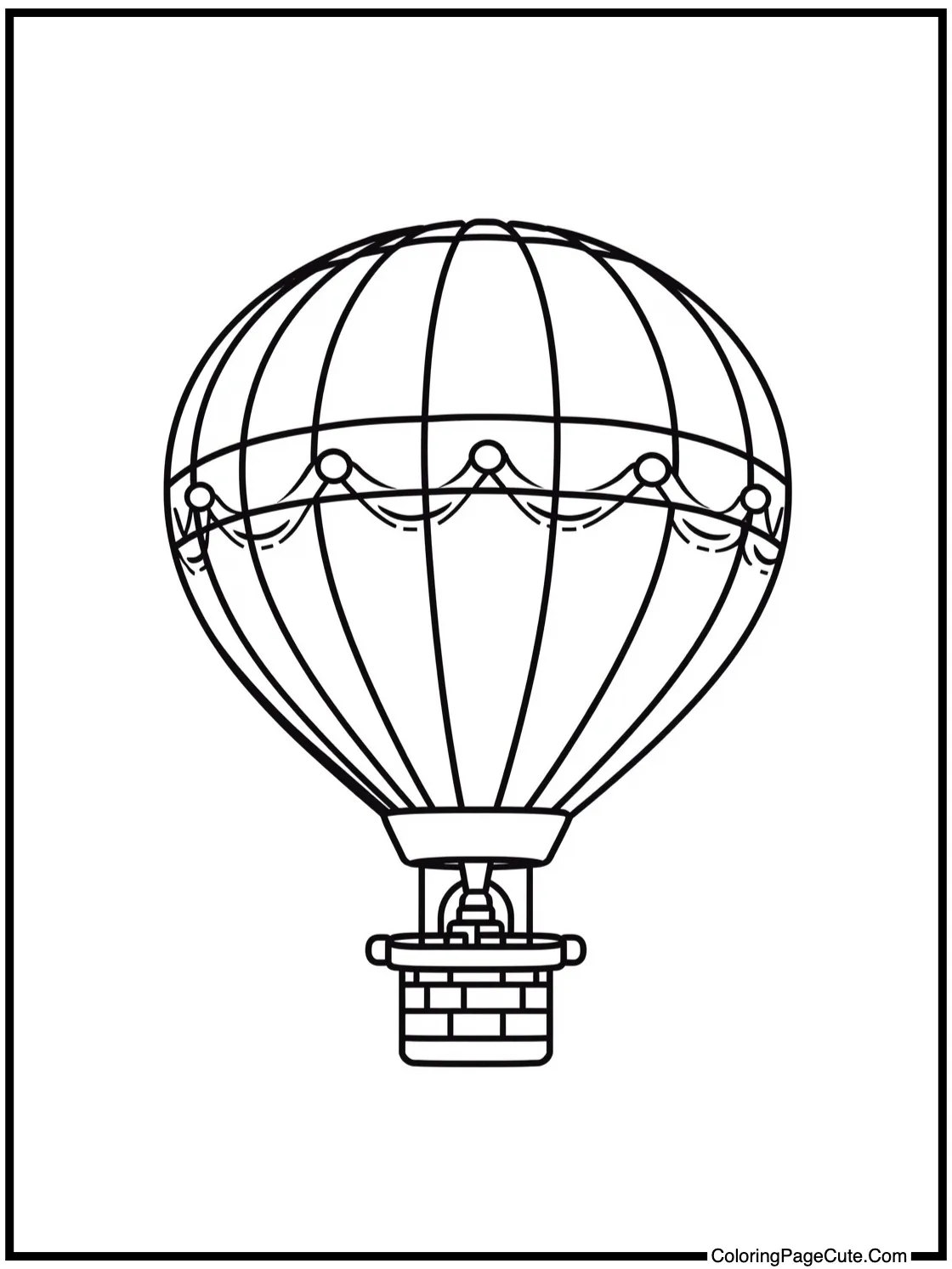 a majestic hot air balloon