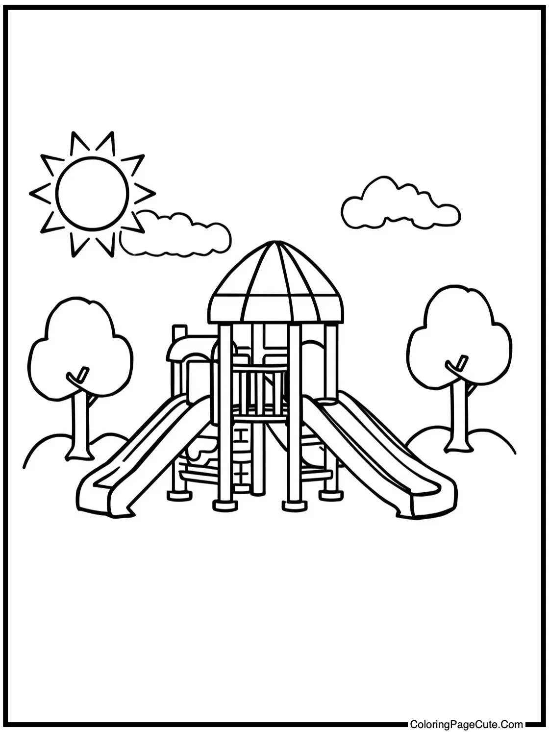 of a sunny playground