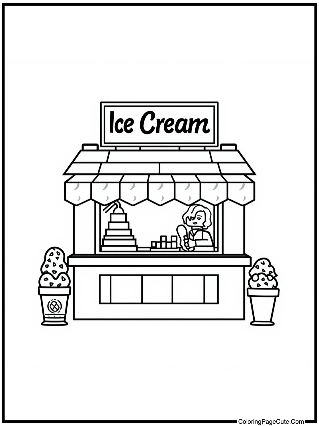 a sweet ice cream stand