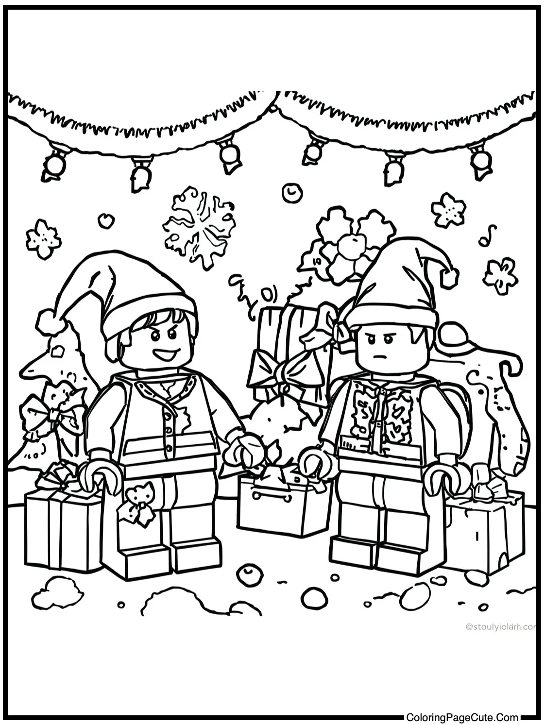 a festive holiday scene