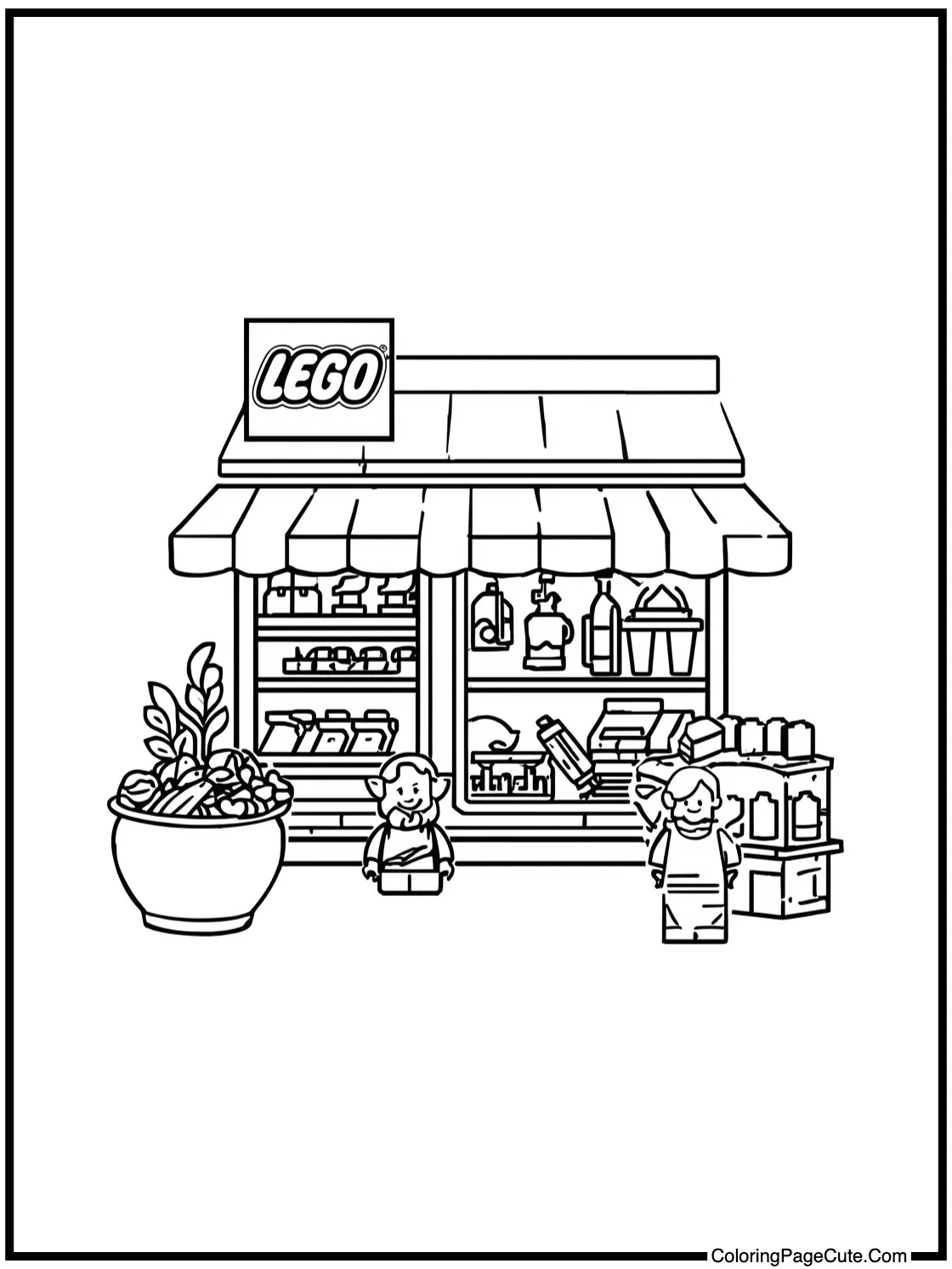 of a lively marketplace