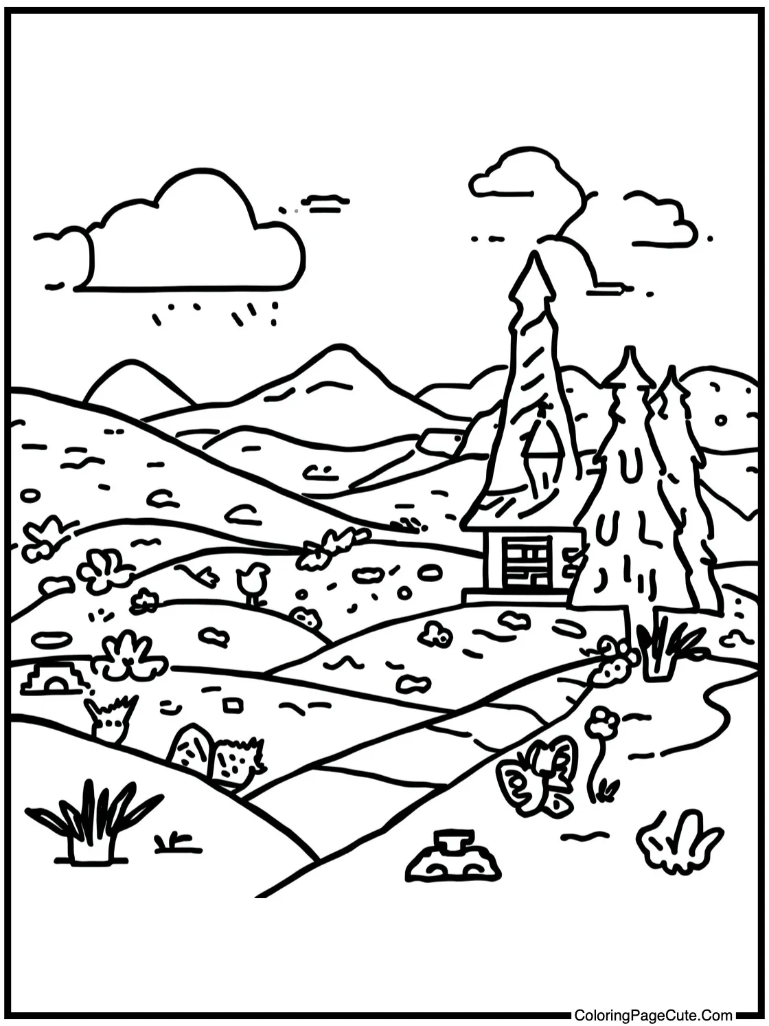 of a peaceful countryside