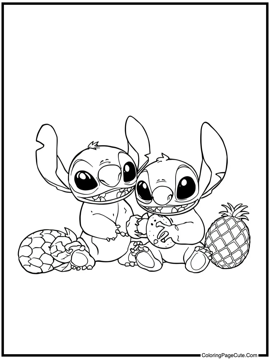 enjoying tropical fruits