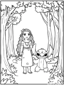 Lilo and Stitch Coloring Pages For Adults