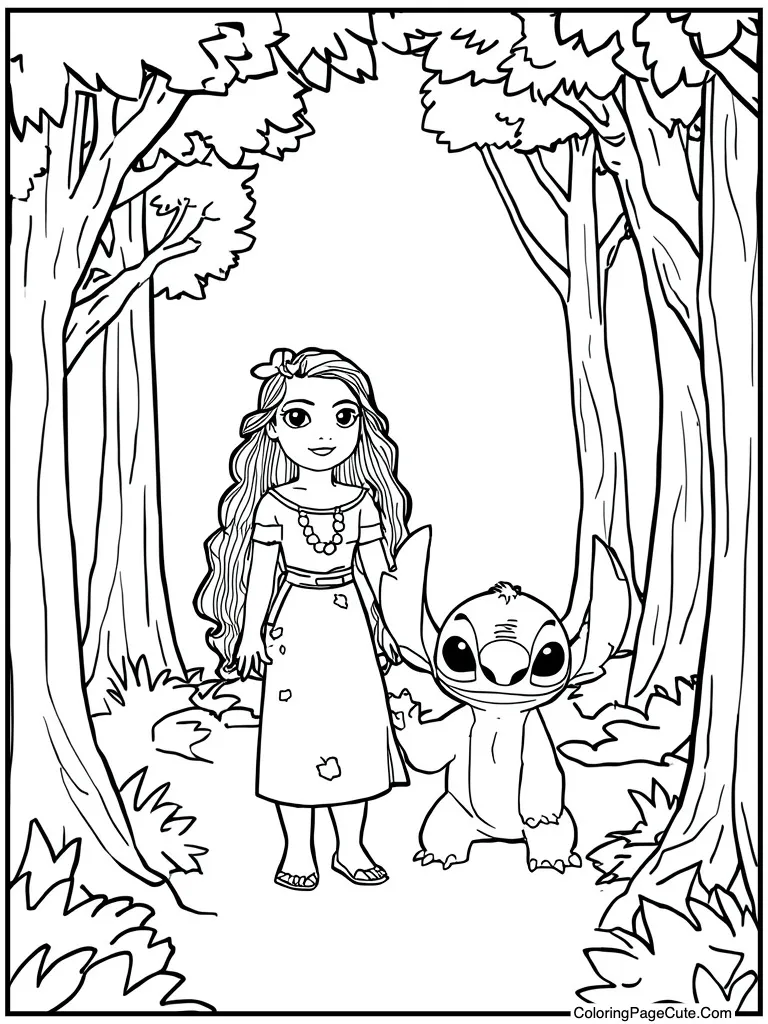Lilo and Stitch Coloring Pages For Adults