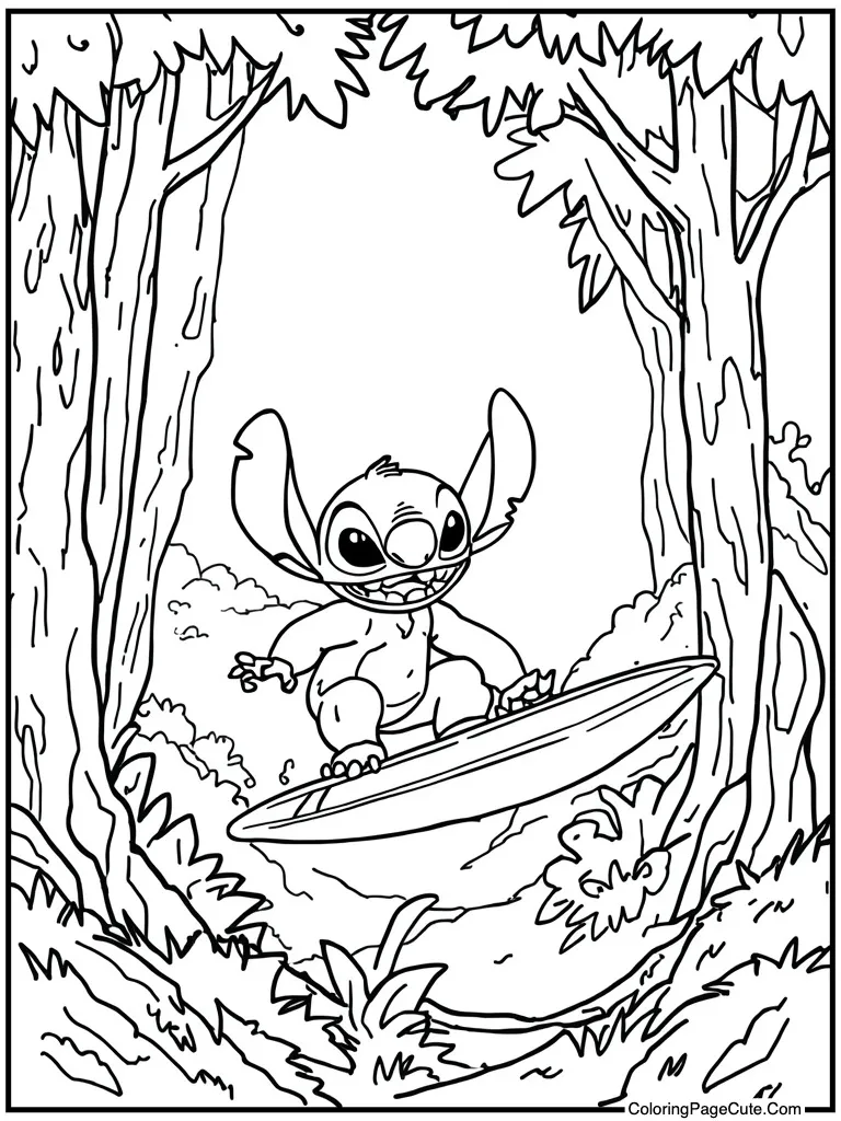 Surfer dude riding board