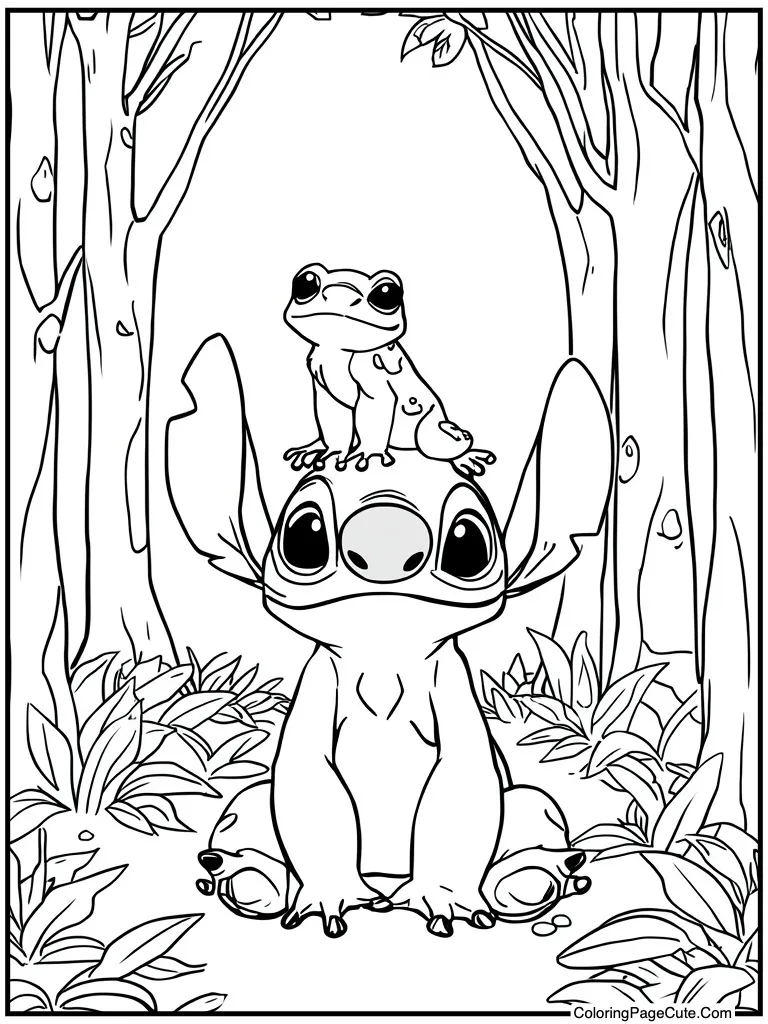 Frog sitting on head