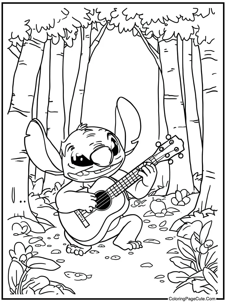 Playing the ukulele loud