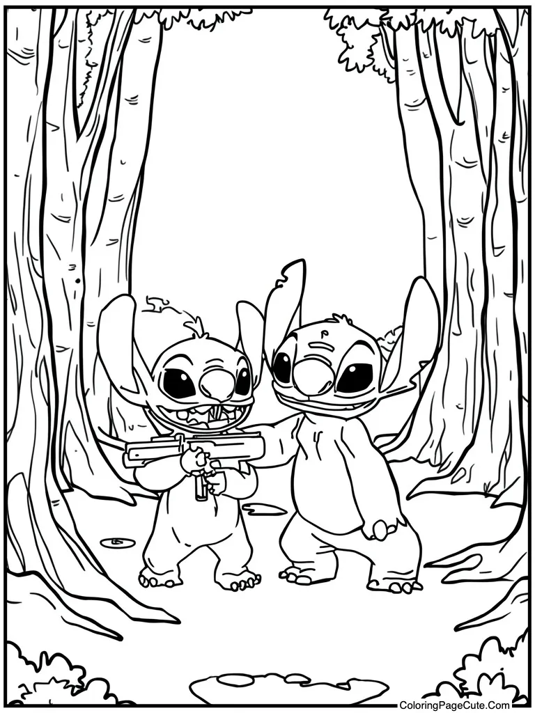 Alien holding a blaster