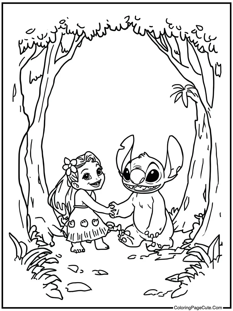 Simple outline for kids