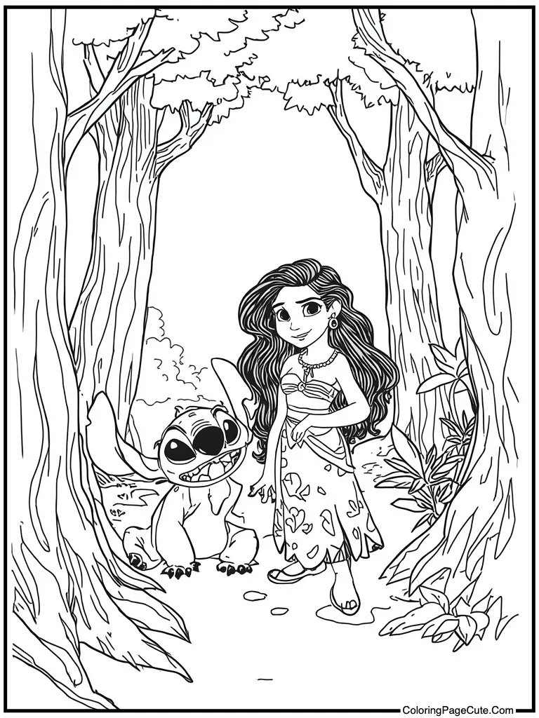 Detailed sketch for adults