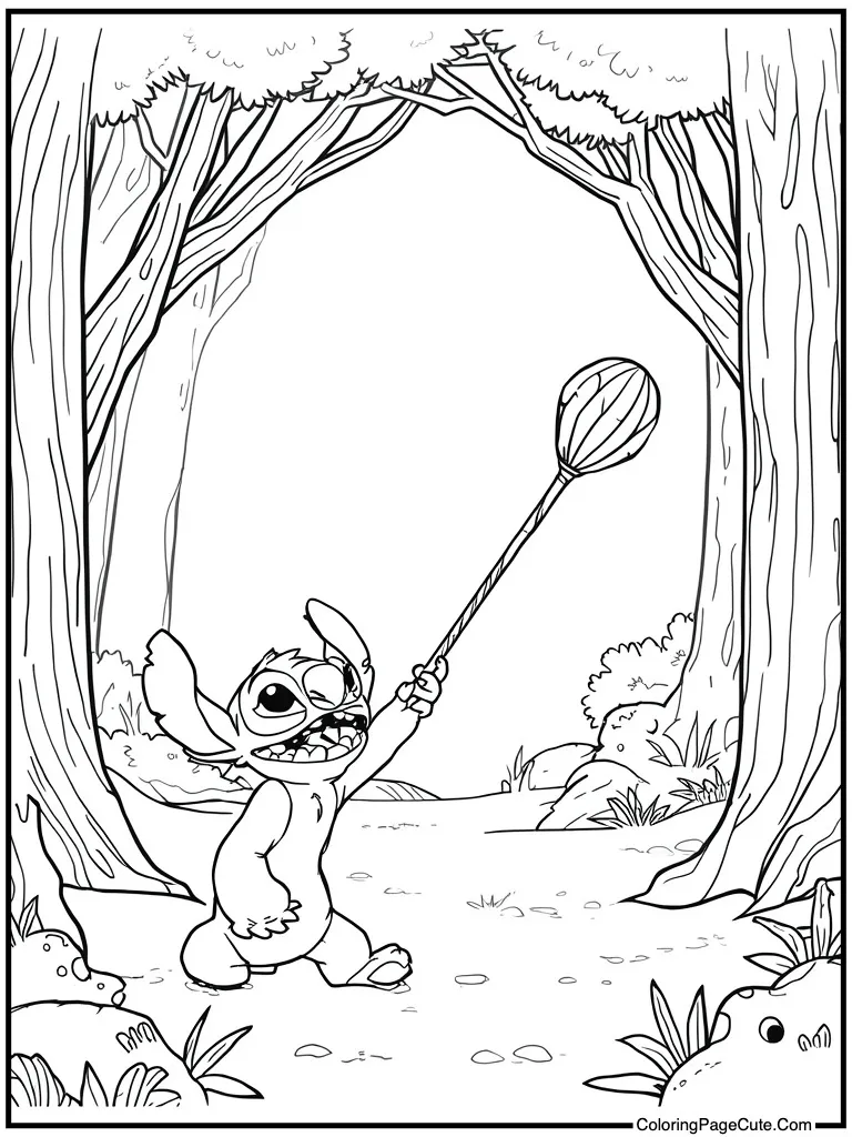 Playing fetch with stick