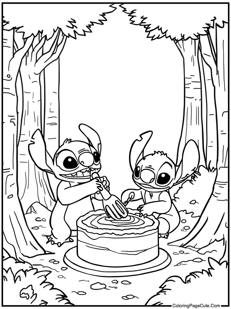 Stirring a cake batter