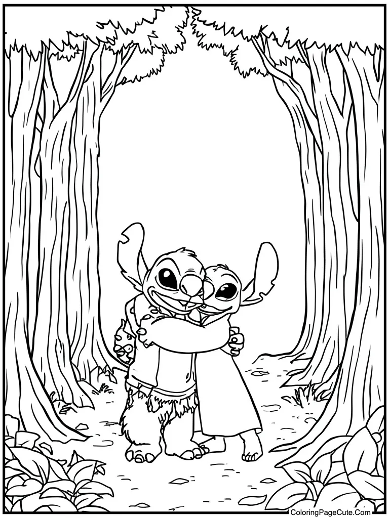 Group hug with family