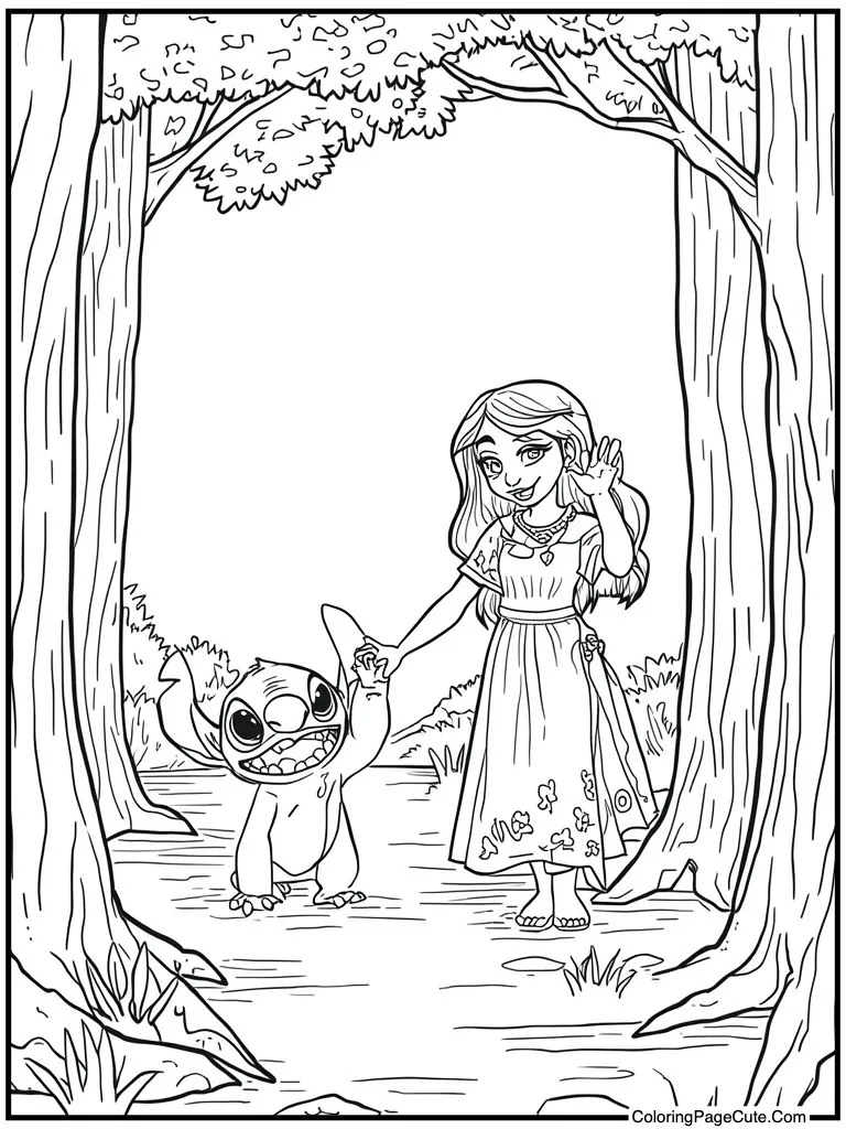 Alien waving goodbye now