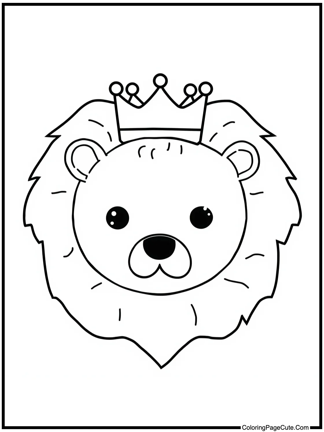 Wearing a royal crown