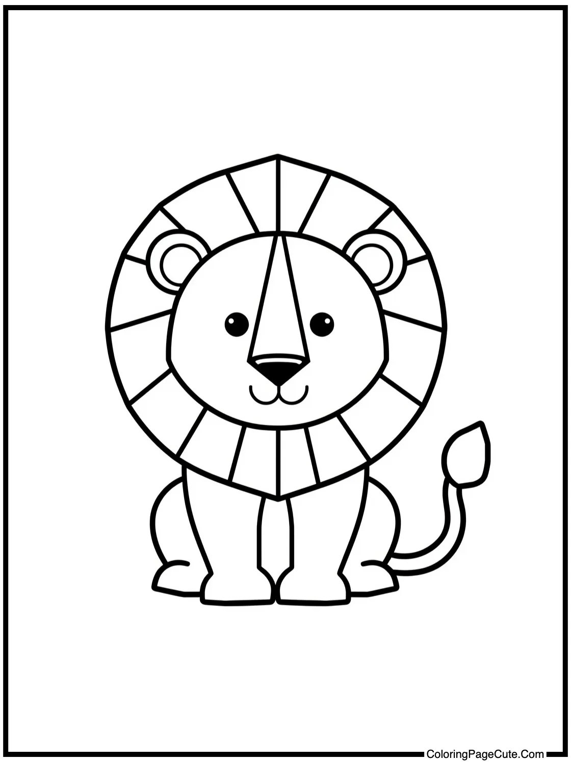 Geometric art drawing