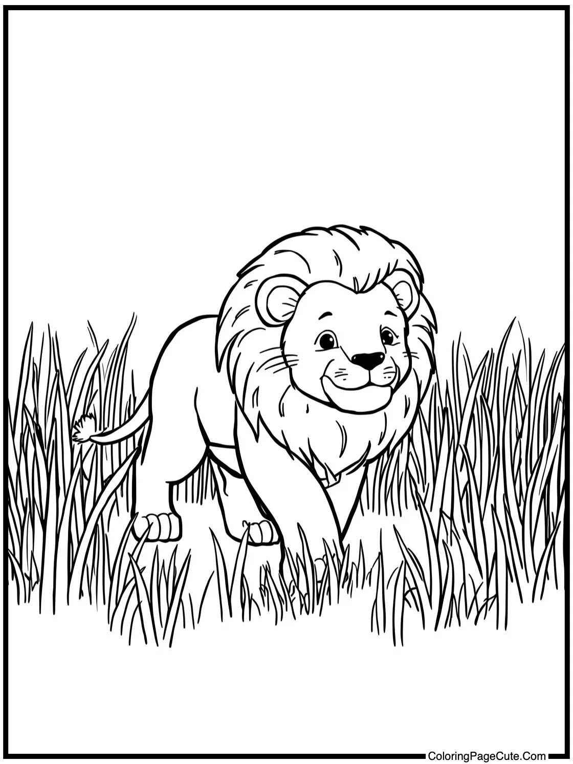 Walking through tall grass