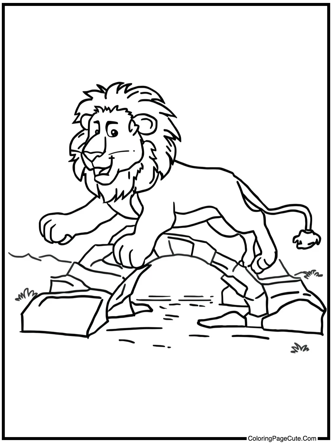 Jumping over small river