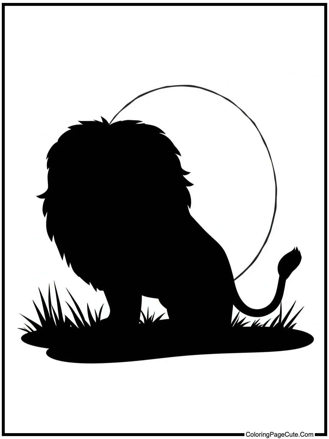 Silhouette against moon