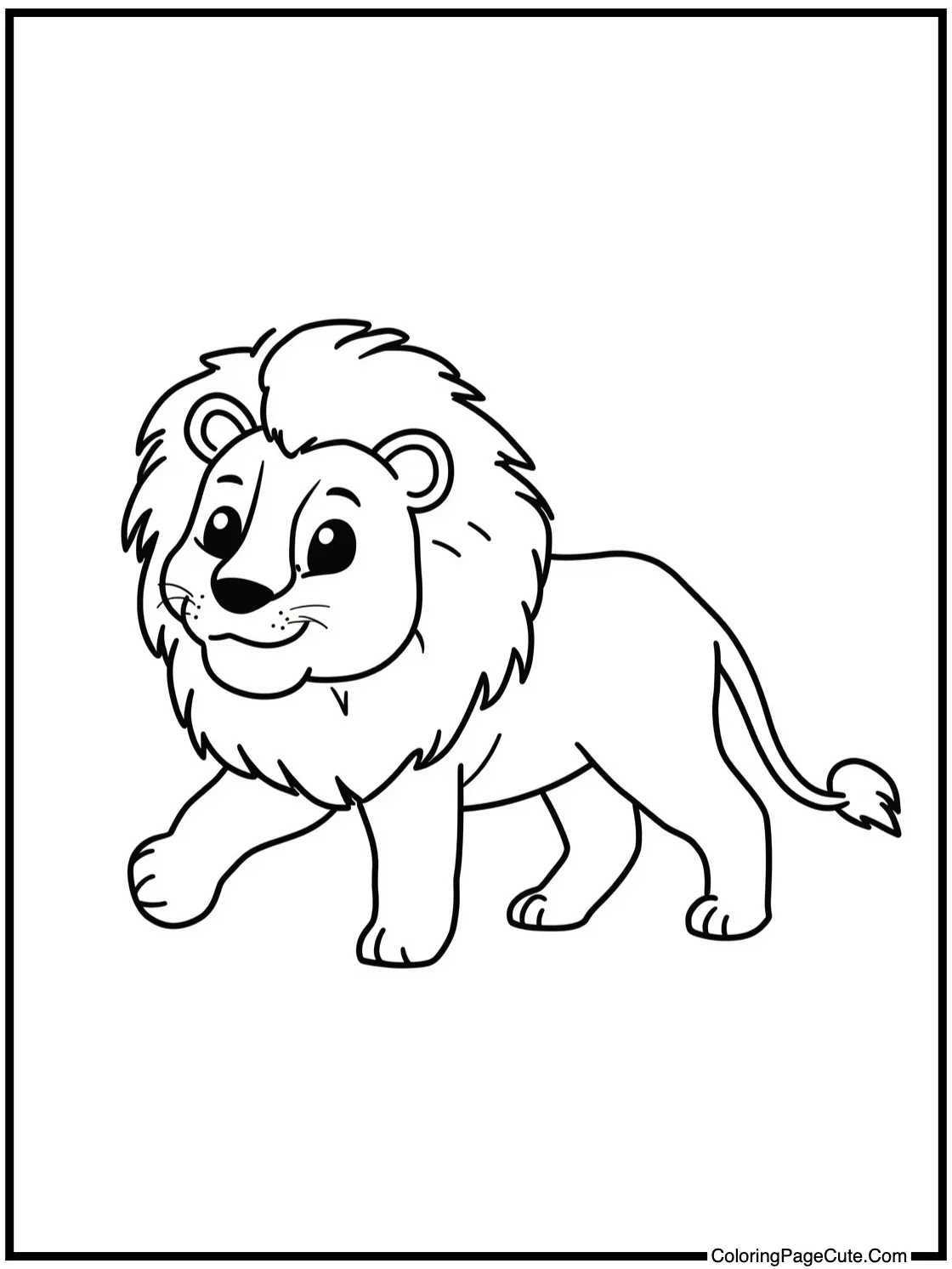 Majestic beast walking