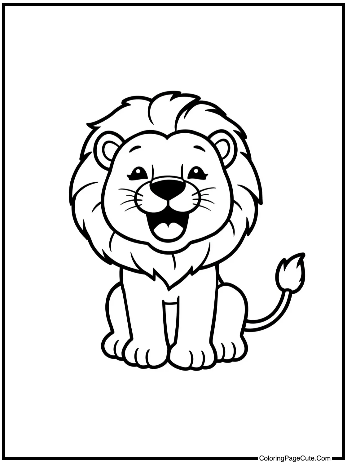 Cub learning to roar