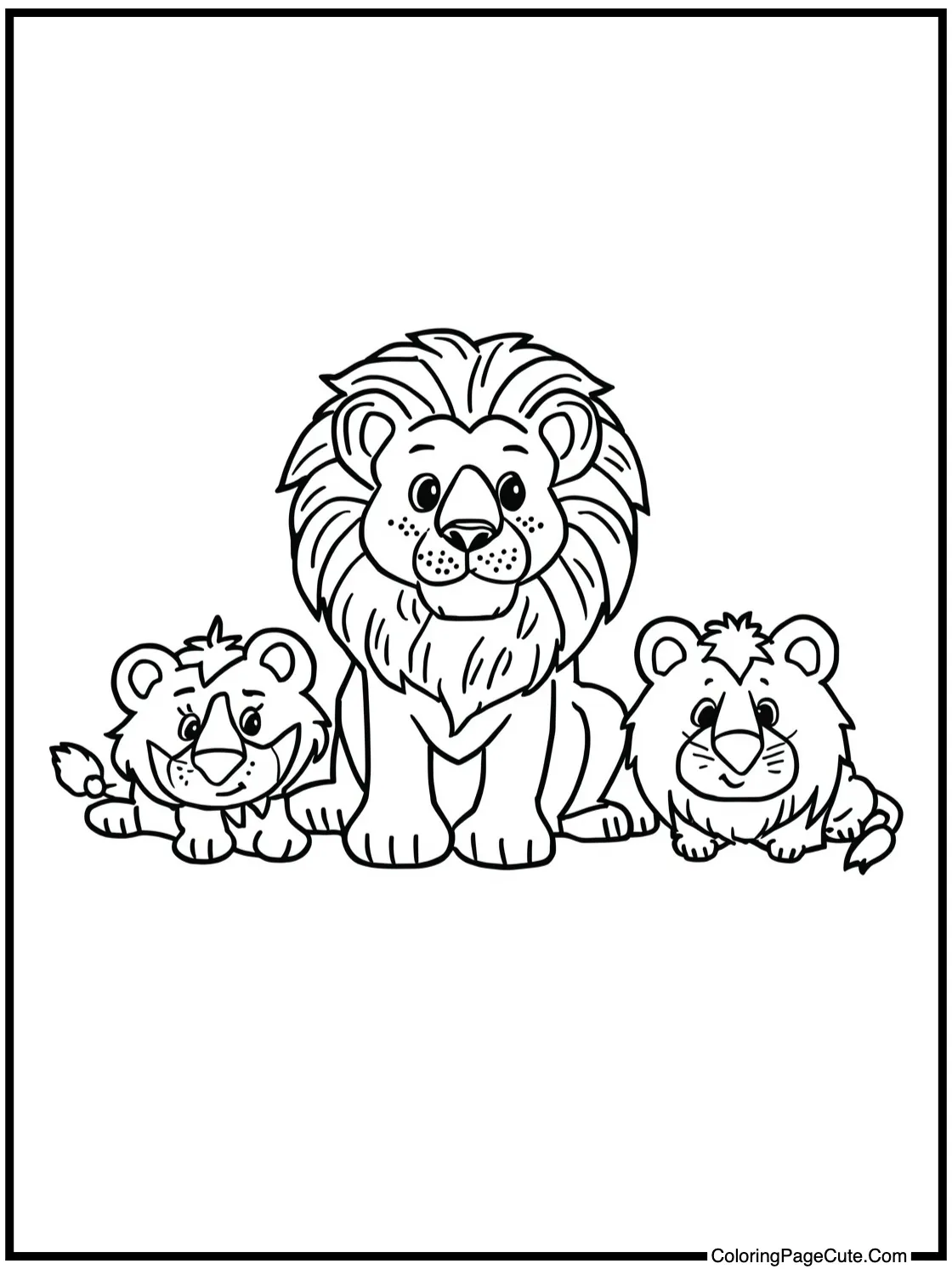 Family group resting