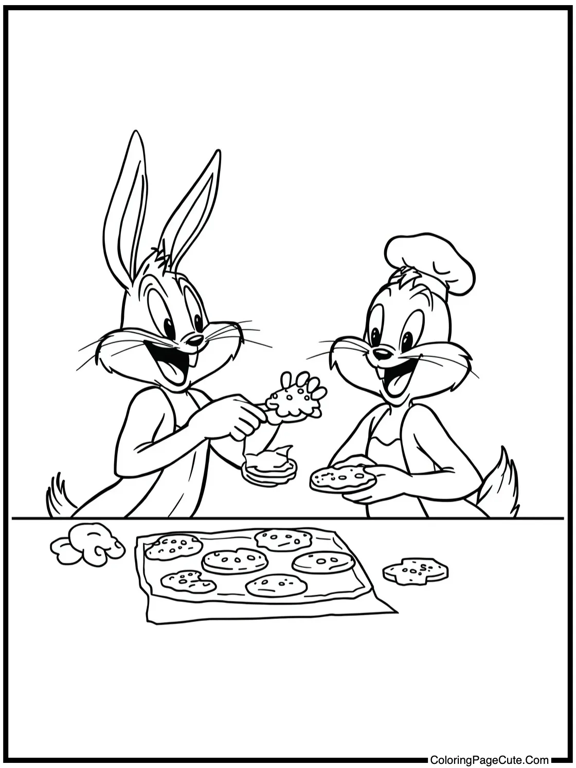 baking delicious cookies