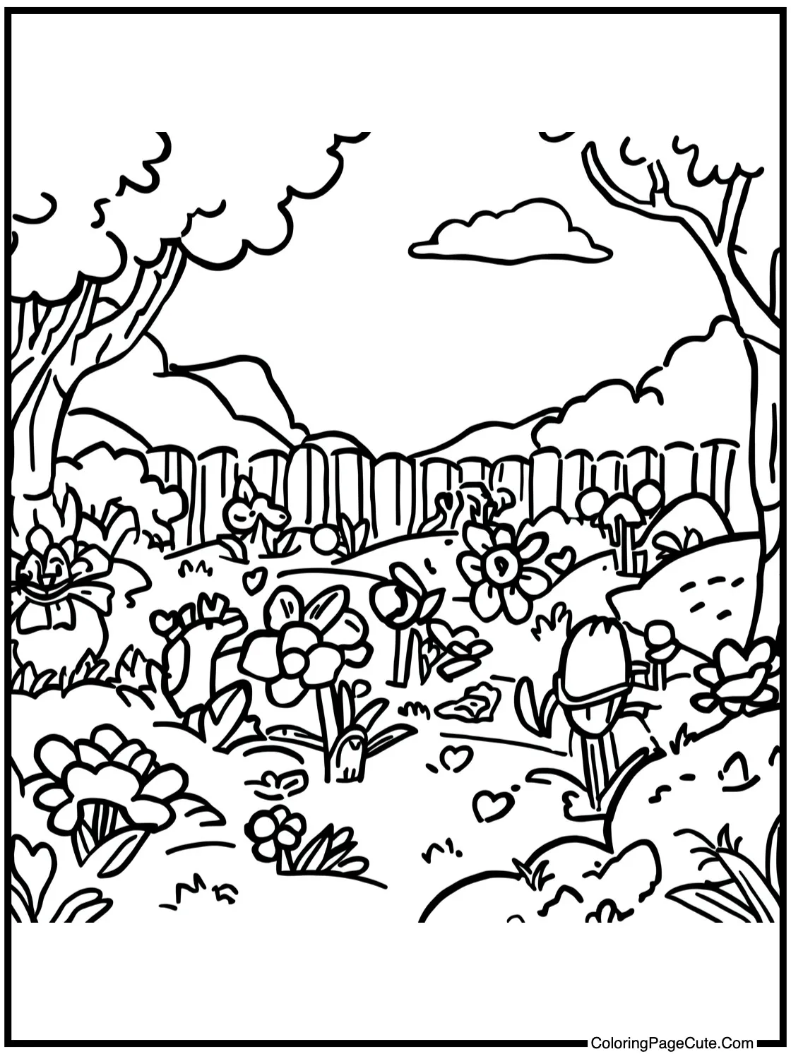 exploring a beautiful garden