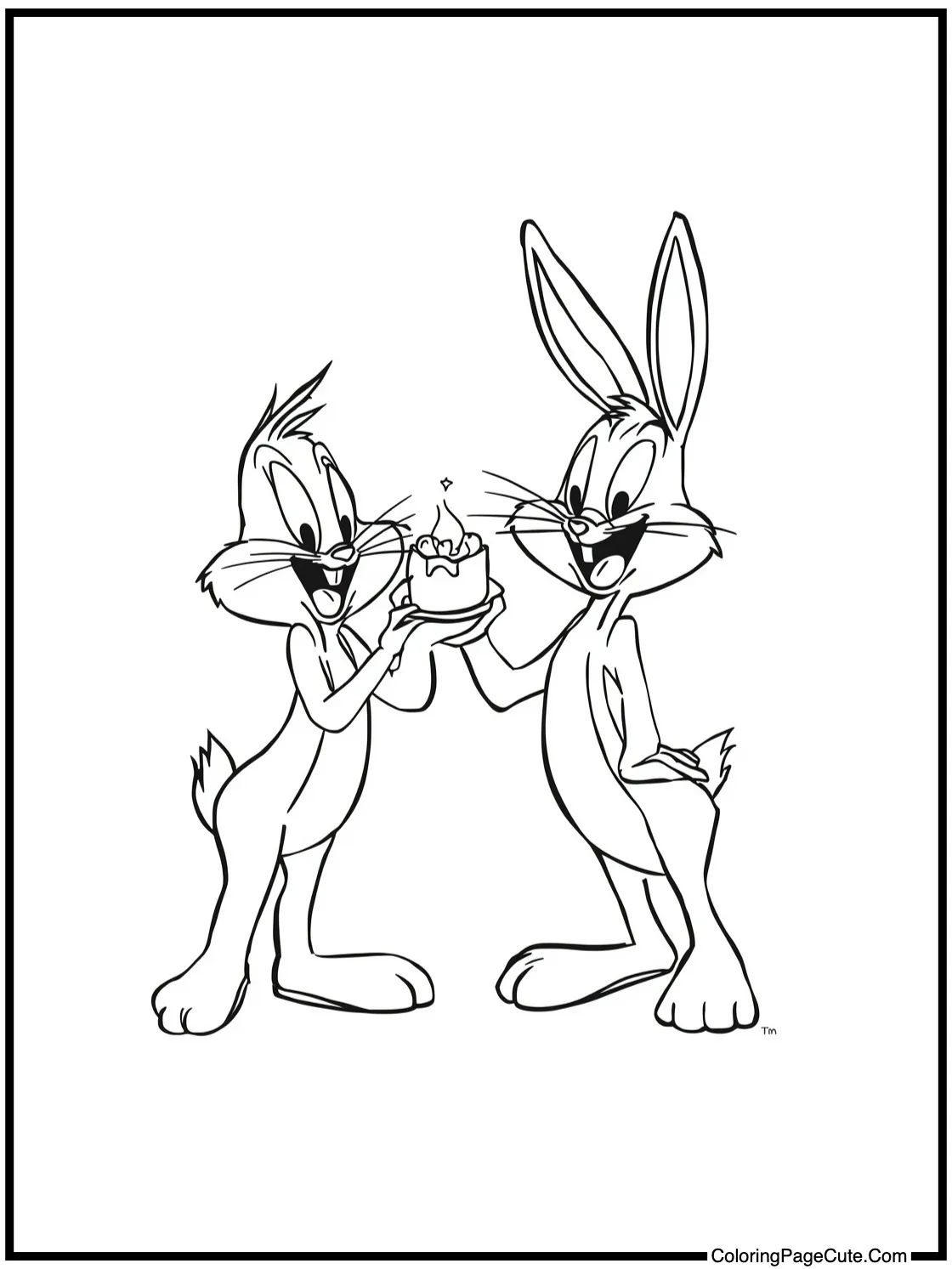 sharing a yummy treat