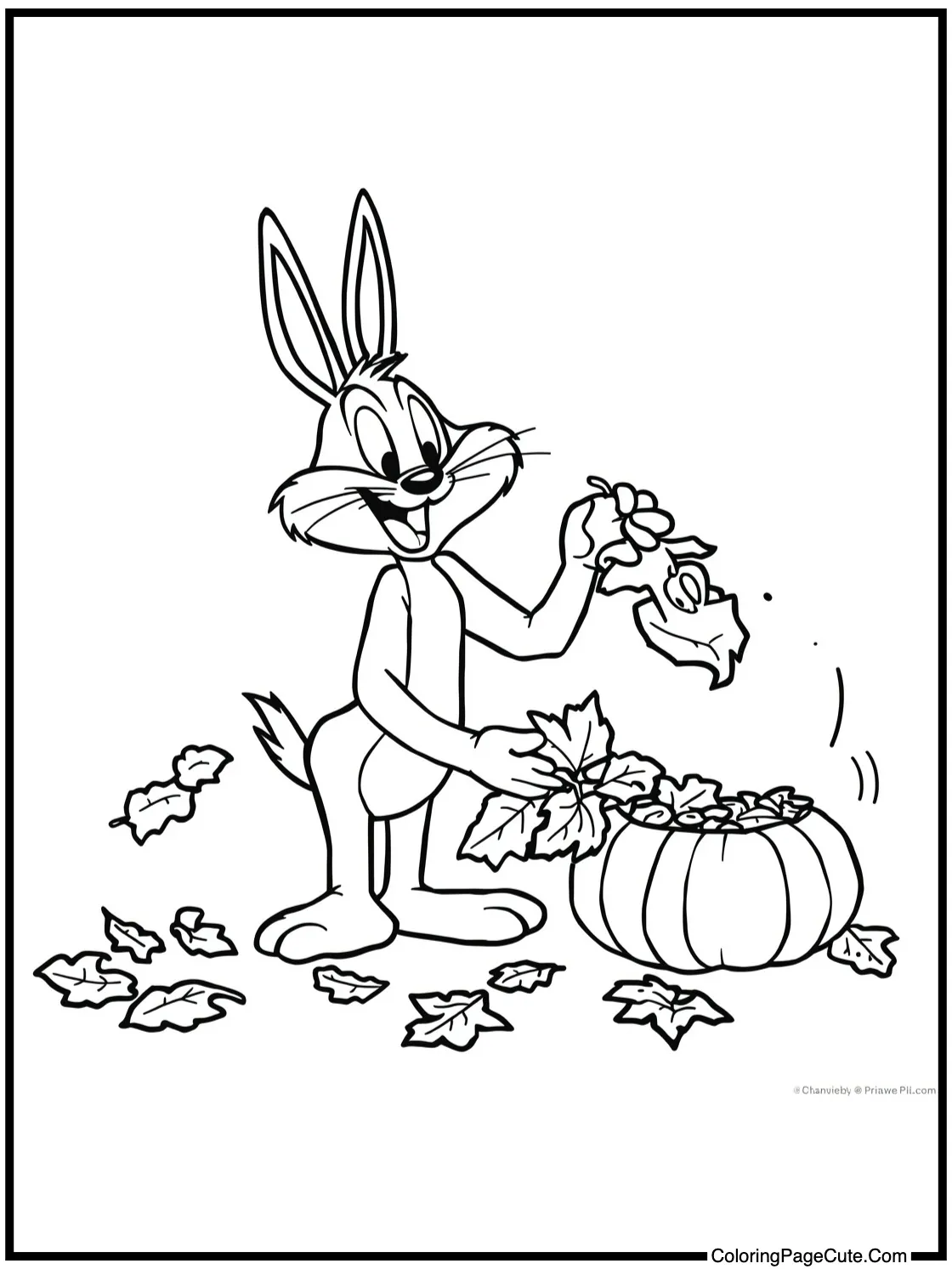 collecting autumn leaves