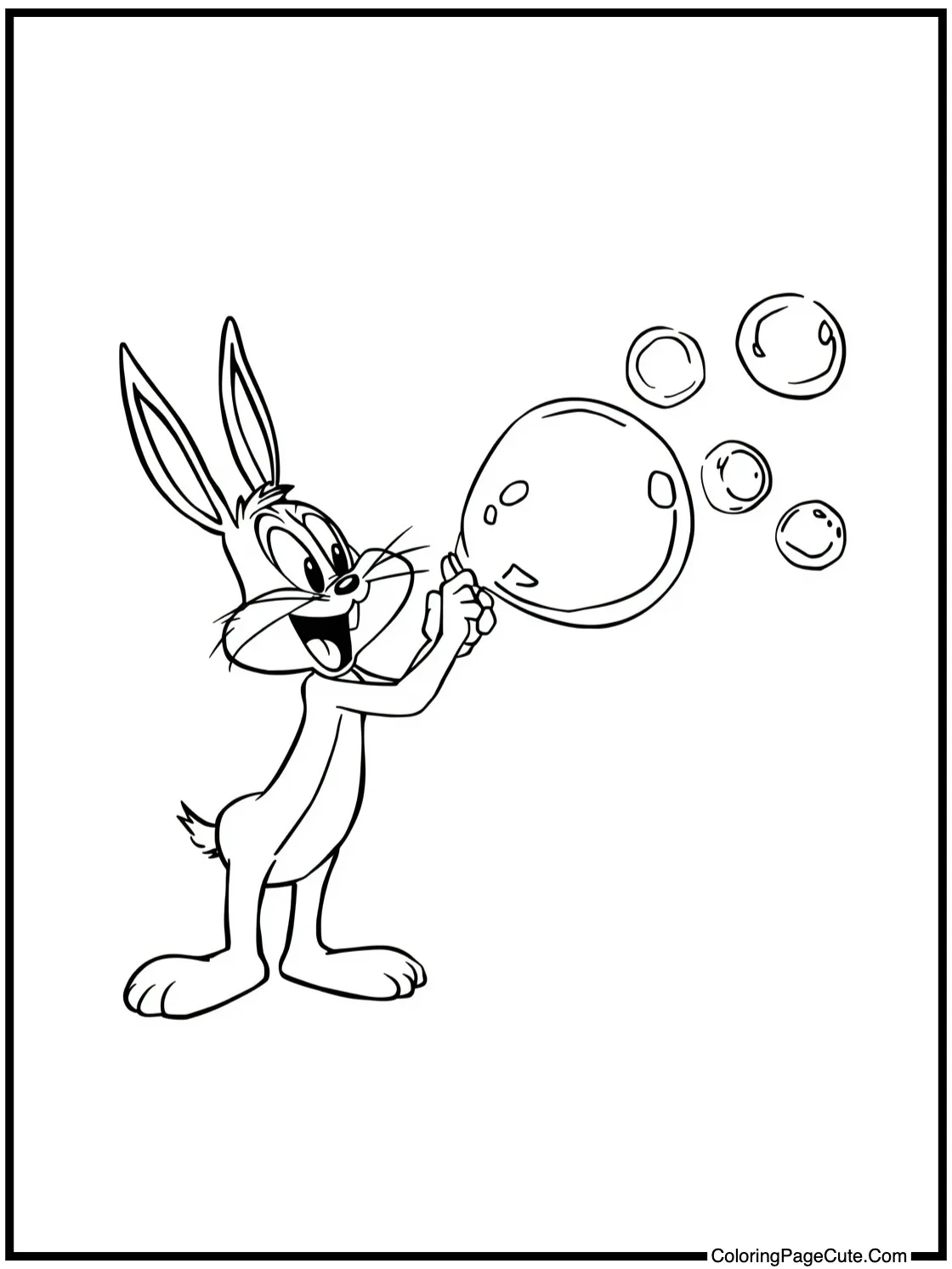 blowing shiny bubbles