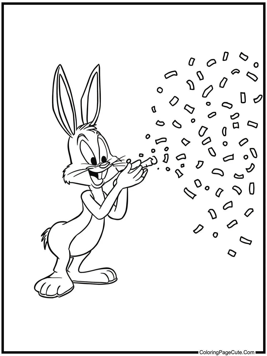 blowing bright confetti