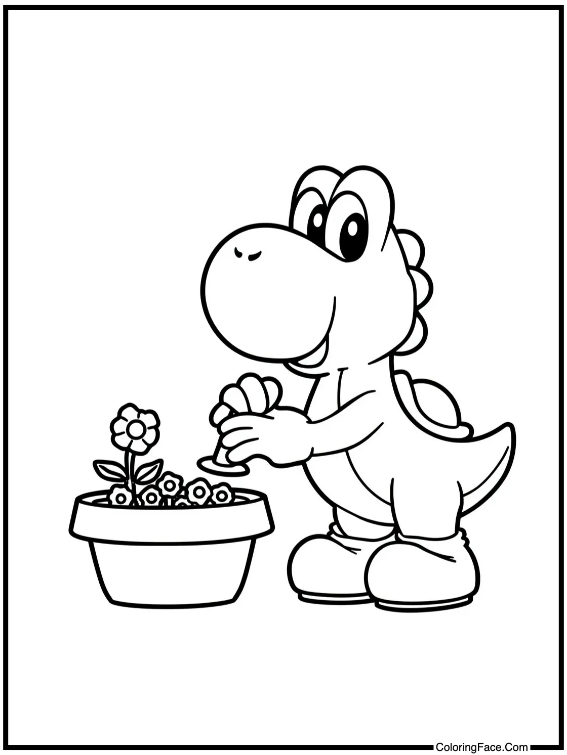 Gardening with Yoshi
