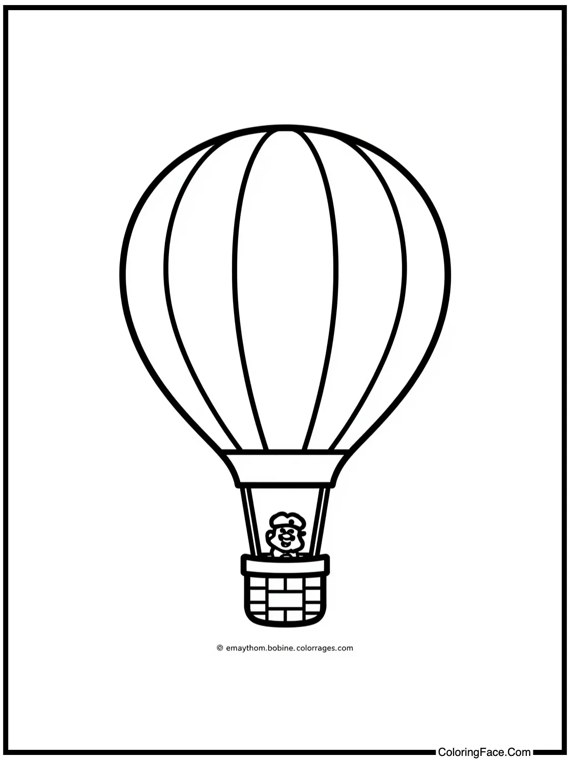 On a hot air balloon