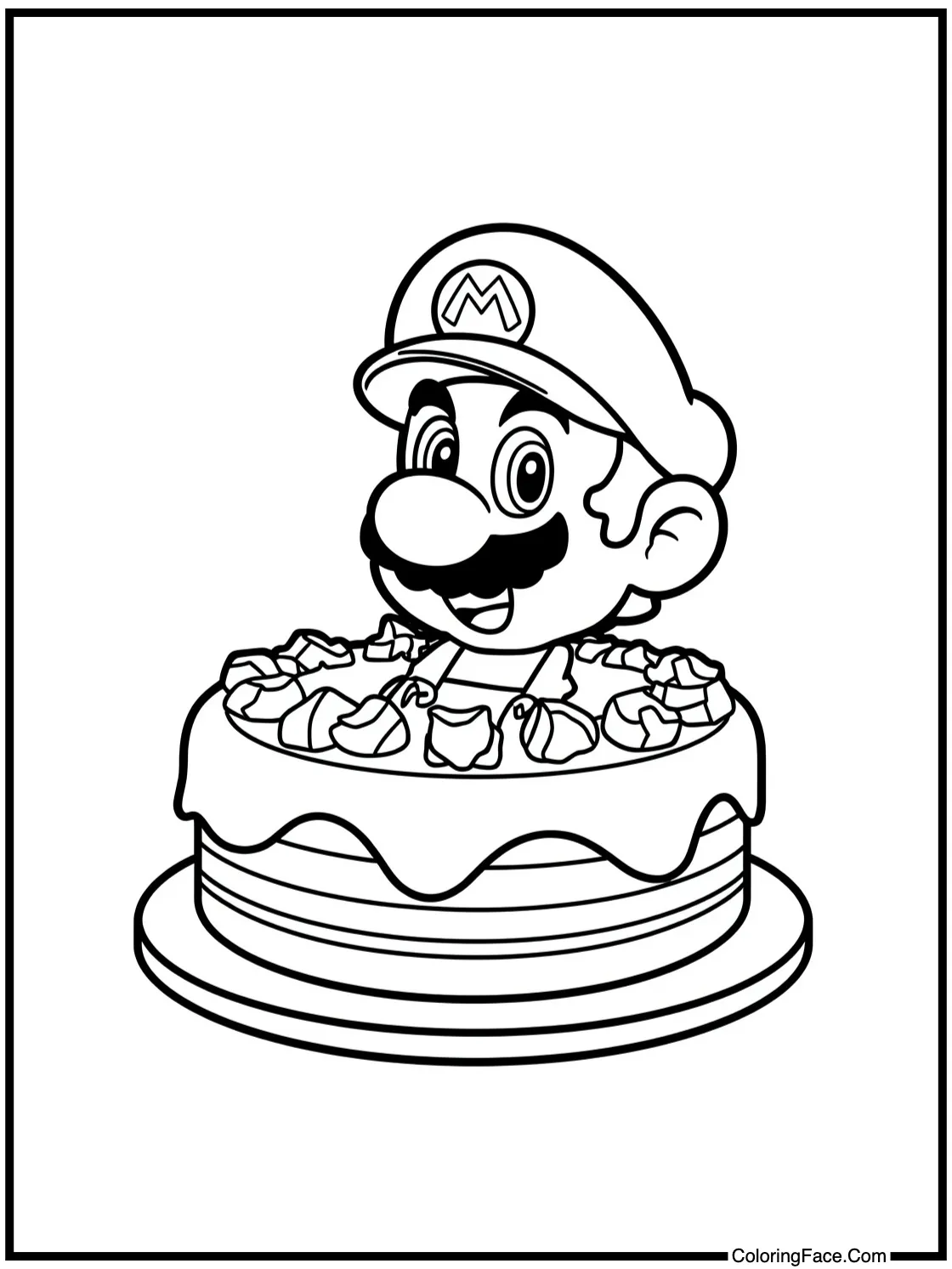 Enjoying a delicious cake